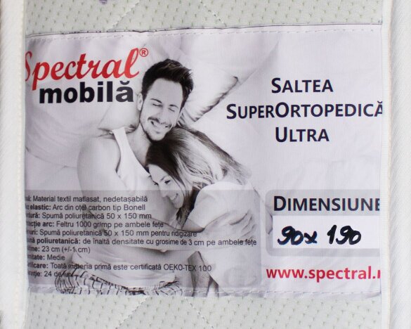 Set Saltea Spectral SuperOrtopedica Ultra 900x1900 + Husa cu elasatic